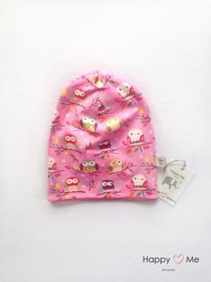 Dviguba kepurė ,,Pink Owls"